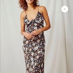 Free People All I Wanted Maxi Slip Dress size L